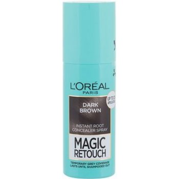 L'Oréal Magic Retouch Instant Root Concealer Spray sprej pro zakrytí odrostů pro ženy Dark Brown 75 ml