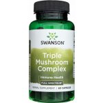 Swanson Triple Mushroom Complex Extract 60 kapslí – Hledejceny.cz