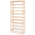 Stolmak Dřevěný regál na víno W-77 72,2x166 cm – Zboží Dáma