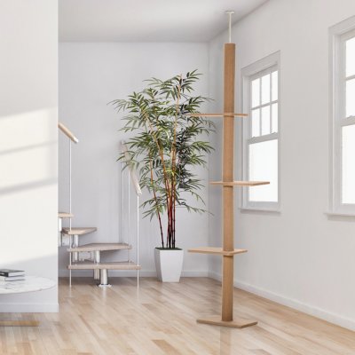 PawHut Škrabadlo hnědé 43 x 27 x 228-260 cm – Zboží Dáma