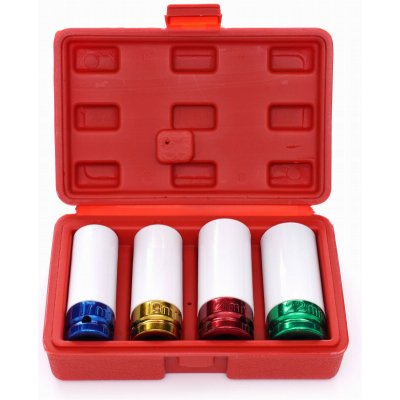 Nástrčné hlavice na ráfky 17/19/21/22 mm sada 1/2" KD10523 biela – Sleviste.cz