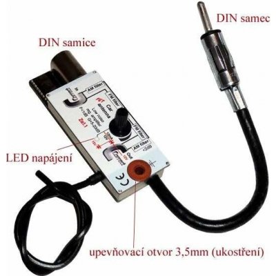 Profi kvalitní anténní zesilovač do auta na autorádio – Hledejceny.cz