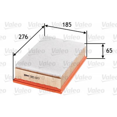 Vzduchový filtr VALEO 585077 – Hledejceny.cz