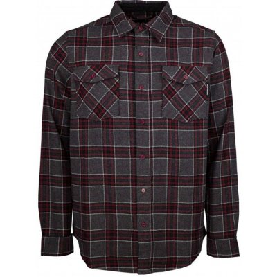 Independent košile Hatchet Button Up L/S shirt Oxblood Plaid