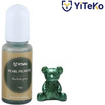 YiTeKo Perleťový pigment do pryskyřice 19 černozelená 10 ml – Zboží Mobilmania