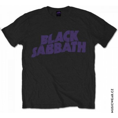 black Sabbath tričko Wavy Logo Vintage