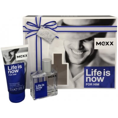 Mexx Life Is Now Him EDT 30 ml + sprchový gel 50 ml dárková sada – Hledejceny.cz