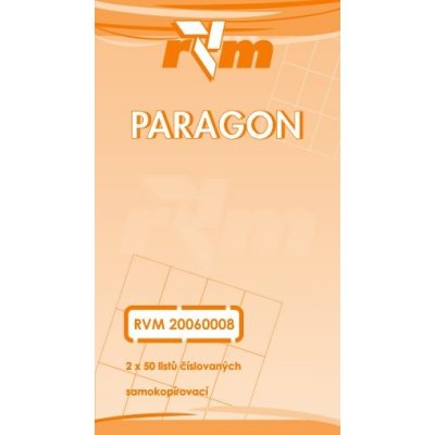 RVM 20060008 Obchodní paragon NCR čísl. blok 2x50 listů – Hledejceny.cz