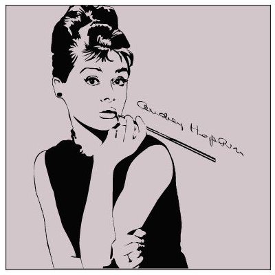 Plakát čtverec Ikea kompatibilní Audrey Hepburn – Hledejceny.cz