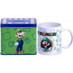 Nintendo Luigi Super Mario Cup Hrnek s kasičkou na mince 9 x 13 x 11 cm – Zboží Dáma