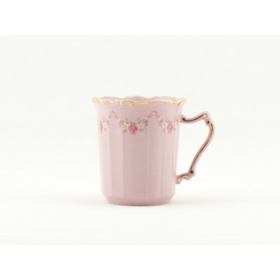 Leander Šálek Amis kytičky růžový porcelán 0,25 l