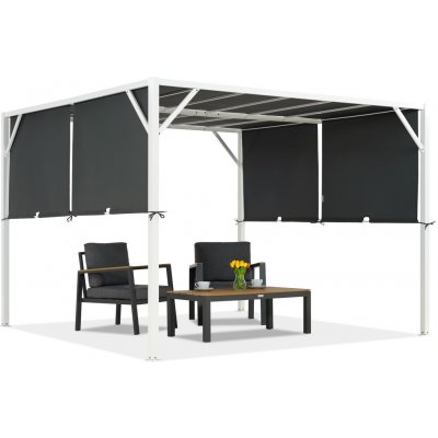 Garden Point Santorini 3 x 3 m bílá kůlna GAP296 – Zboží Mobilmania