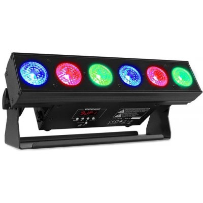 Beamz BBB612, battery bar, světelná rampa s baterií, 6 x 12 W 6 v 1 RGBAW-UV LED dioda, 55 W, černá (Sky-150.596) – Zbozi.Blesk.cz