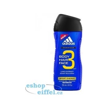 Adidas 3 Active Sport Energy Men sprchový gel 250 ml