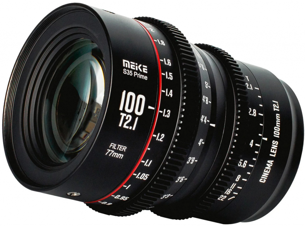 Meike Prime 100mm T2.1 Cine Lens for Super 35 Frame Cinema Camera System EF Mount