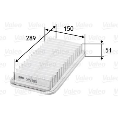 Vzduchový filtr VALEO 585185 – Hledejceny.cz
