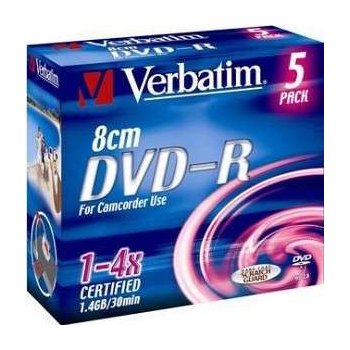 Verbatim DVD-R 1,4GB 4x, jewel, 5ks (43510)