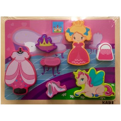 Kabi dětské 3D puzzle Princezna 30x22cm