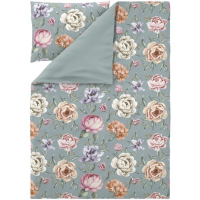 Livarno povlečení z mikrovláknitého saténu květiny 140x200 70x90 – Hledejceny.cz