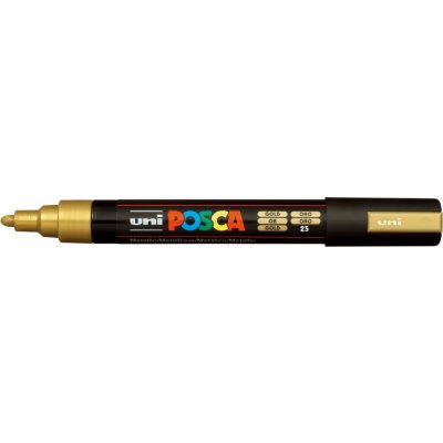 Posca Univerzální akrylátový popisovač 1,8 - 2,5 mm Zlatá PC-5M – Hledejceny.cz