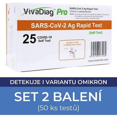 VivaChek Biotech Hangzhou ViVaDiag SARS-CoV-2 Ag Rapid Test 50 ks – Sleviste.cz