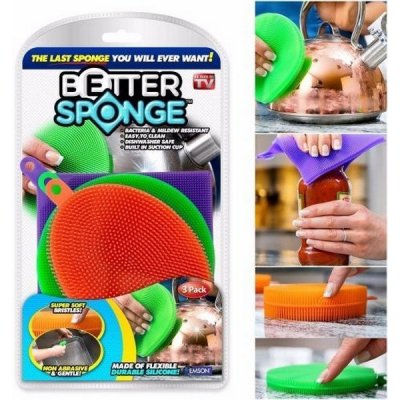 Effly Silikonová houbička na mytí nádobí 3 ks – Hledejceny.cz
