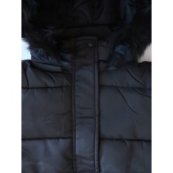 Losan dívčí zimní bunda s odnímatelnou kapucí černá