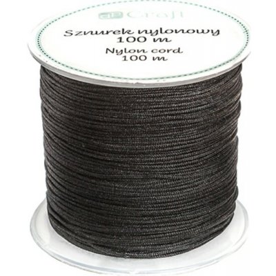 DP Craft Nylonová šňůrka černá 0,8mm 100m – Zboží Dáma