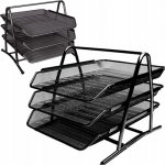 Donau Office set kancelářský odkladač kov černý – Sleviste.cz