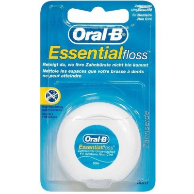 Oral-B Essential Floss Unwaxed 50 m – Hledejceny.cz