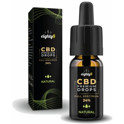 Eighty8 Natural CBD kapky 24% 2400 mg 10 ml – Sleviste.cz