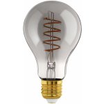 Eglo LED žárovka E27 A75 4W 100lm 2000K 75 x 130 mm průhledná černá – Zboží Živě