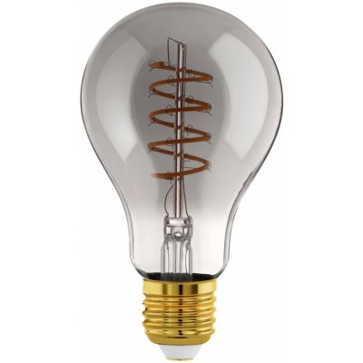 Eglo LED žárovka E27 A75 4W 100lm 2000K 75 x 130 mm průhledná černá – Zboží Živě