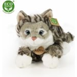 Eco- Friendly mourovatá kočka šedá 42 cm – Sleviste.cz