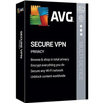 AVG Secure VPN na 12 měsíců (10 zařízení), elektronická licence, GSVEN12EXXA010