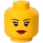 LEGO® 40321725 Room Copenhagen Storage Head 23,8 x 23,8 x 27,2 cm Girl Úložná hlava dívka – Zboží Dáma