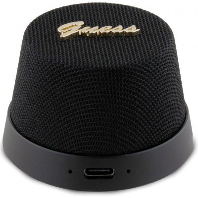 Guess 2v1 Magnetic Bluetooth Speaker / Stand Metal Script Black, GUWSC3ALSMK – Zboží Mobilmania