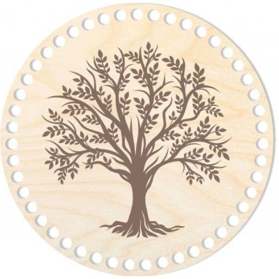Dřevěný svět online Dno/víko - kruh 20 cm, Strom života – Zboží Mobilmania