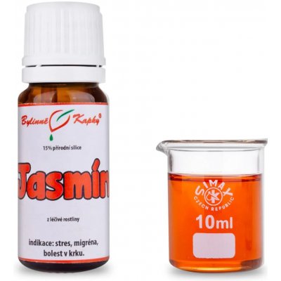Bylinné kapky Jasmín 15% přírodní silice esenciální éterický olej 10 ml – Hledejceny.cz