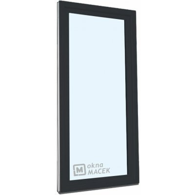 KÖMMERLING balkonové dveře 70 AD OS pravé antracit/bílá 90 x 230 cm jednostranná klika + madýlko + PVC rám – Hledejceny.cz