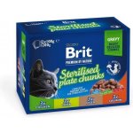 Brit Premium Cat Pouches Sterile Plate 12 x 100 g – Sleviste.cz