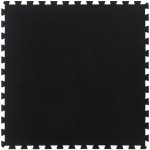 vidaXL Gumová podlahová dlaždice 100 x 100 x 1,2 cm černá – Zboží Mobilmania