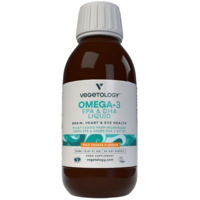 Vegetology Opti3 Liquid Omega - 3 EPA a DHA s vitamínem D 150 ml