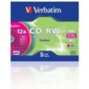 Verbatim CD-RW 700MB 8-12x, SERL, slimbox, 5ks (43167)