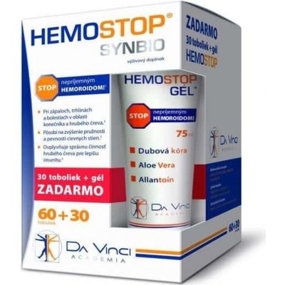 HEMOSTOP ProBio DA VINCI 90 tablet + gel 75 ml – Zboží Mobilmania