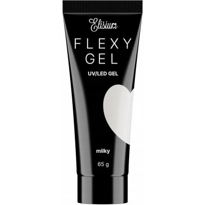 Elisium Flexy gel Milky gel pro prodloužení a stavbu nehtů 65 g – Hledejceny.cz