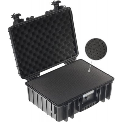 B&W Outdoor Case Type 5000 black, foam 5000/B/SI – Zboží Živě