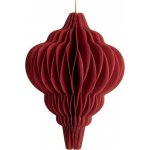 Červená vánoční ozdoba z papíru Harmonic III 10 cm – Zboží Mobilmania