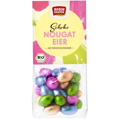 Rosengarten Bio Vajíčka z mléčné čokolády plněná nugátem 100 g – Zbozi.Blesk.cz