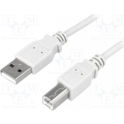 Logilink CU0009 USB 2.0, USB A vidlice, USB B vidlice, niklovaný, 5m, šedý – Zboží Mobilmania